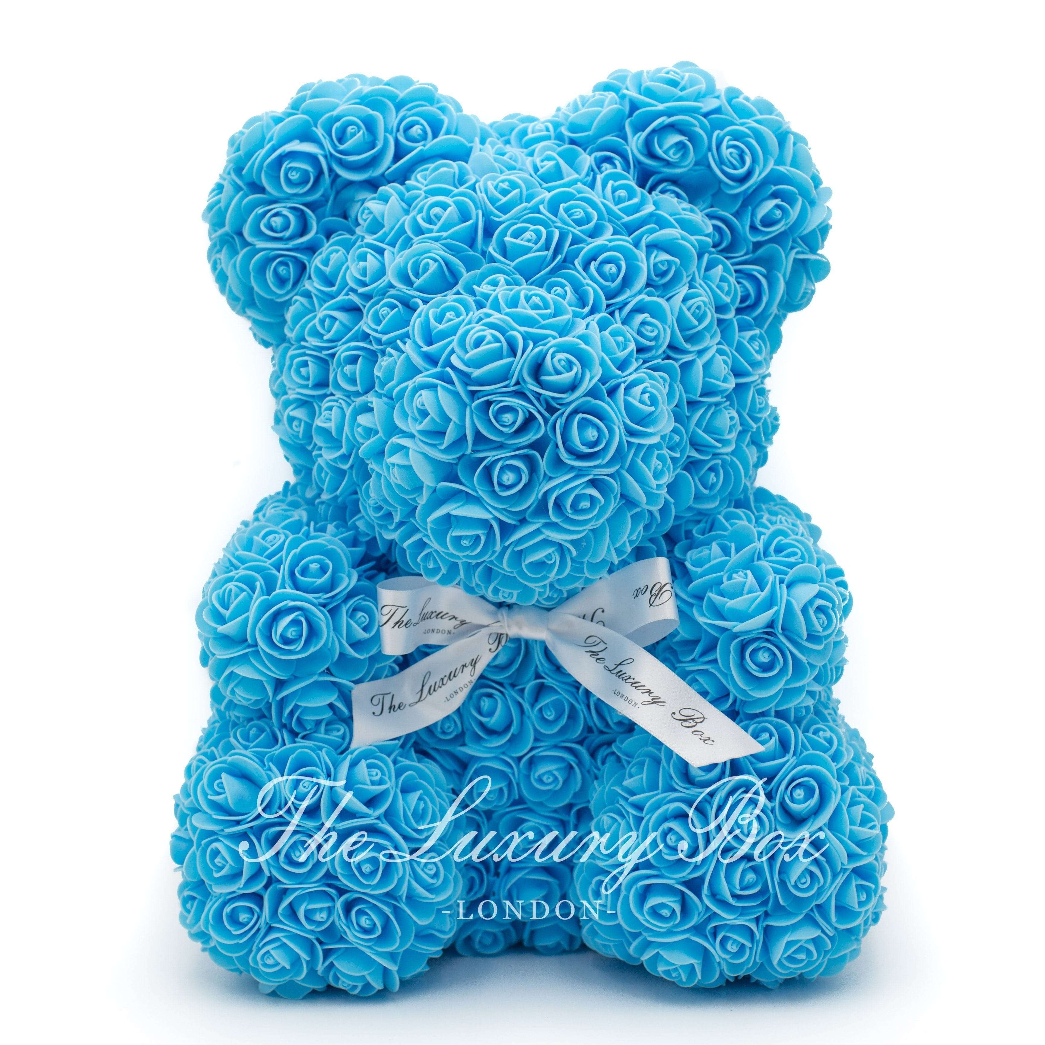 Light blue shop teddy bear