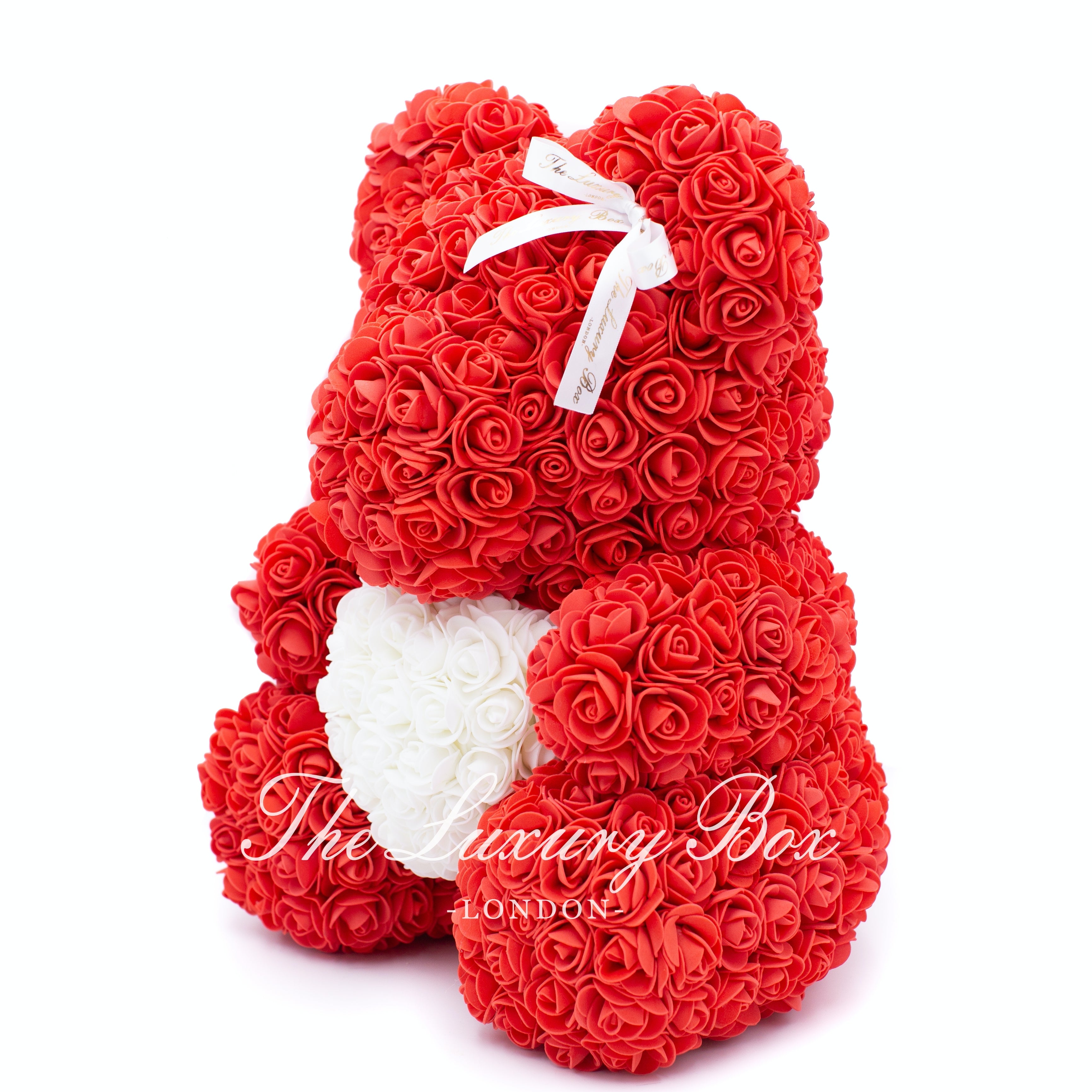 New BIG 2024 Rose Bear w White Heart