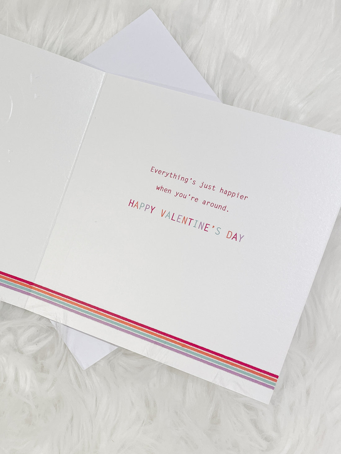 Rainbow Valentine's Day Card