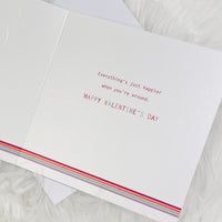 Rainbow Valentine's Day Card