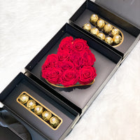 "I Love You" Infinity Roses & Ferrero Rocher Box | Infinity Roses | Mother's Day Gifts