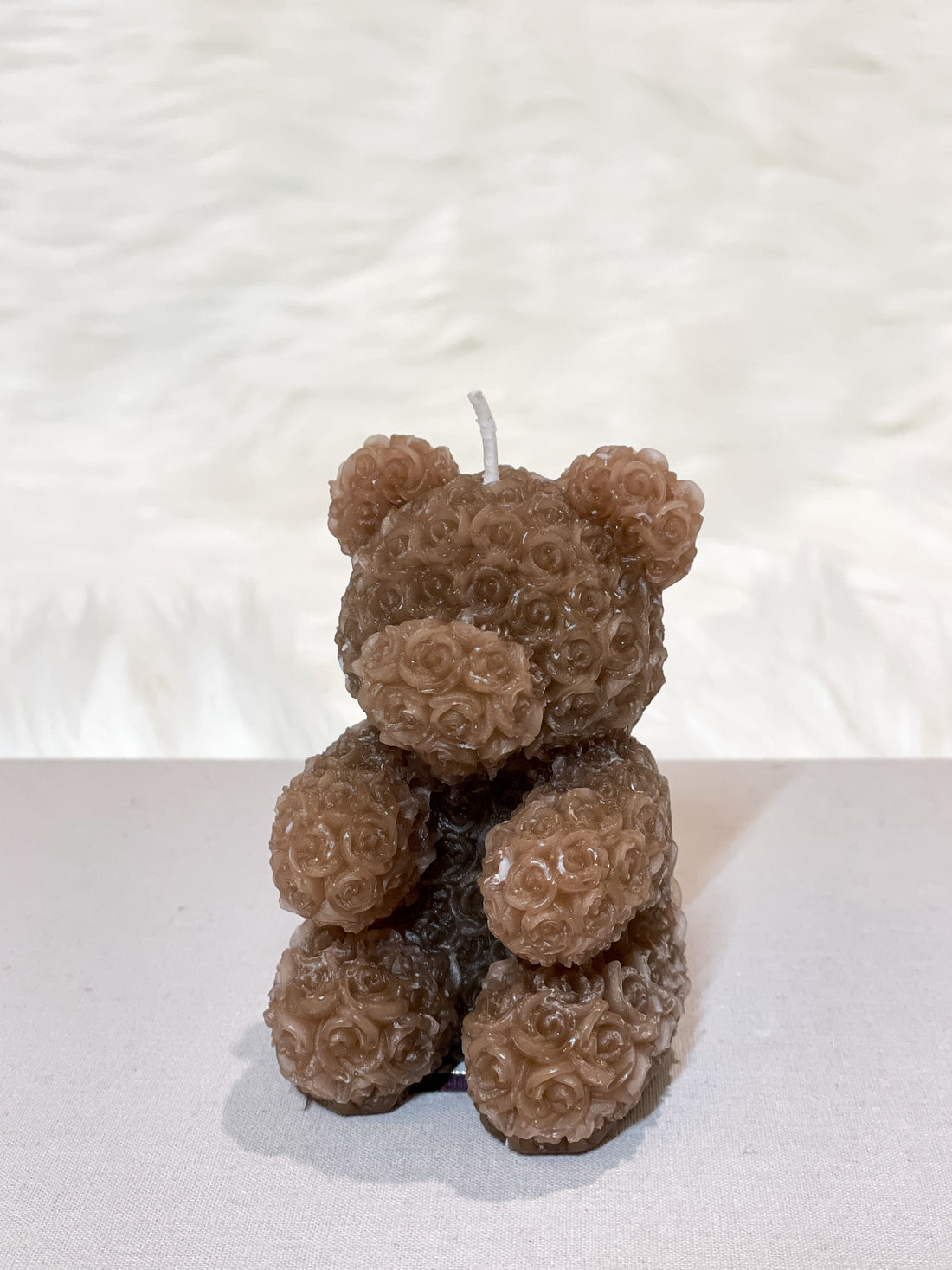 rose bear handmade candle gift delivered in uk