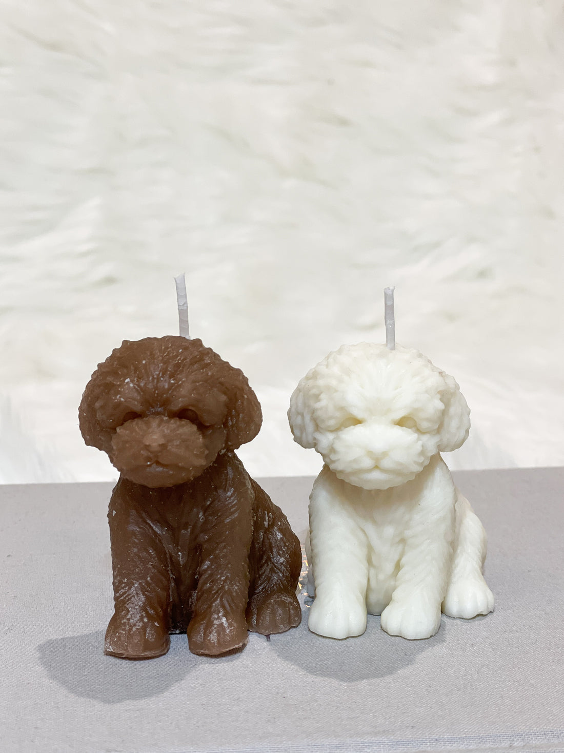 puppy dog cavapoo handmade candle gift delivered in uk