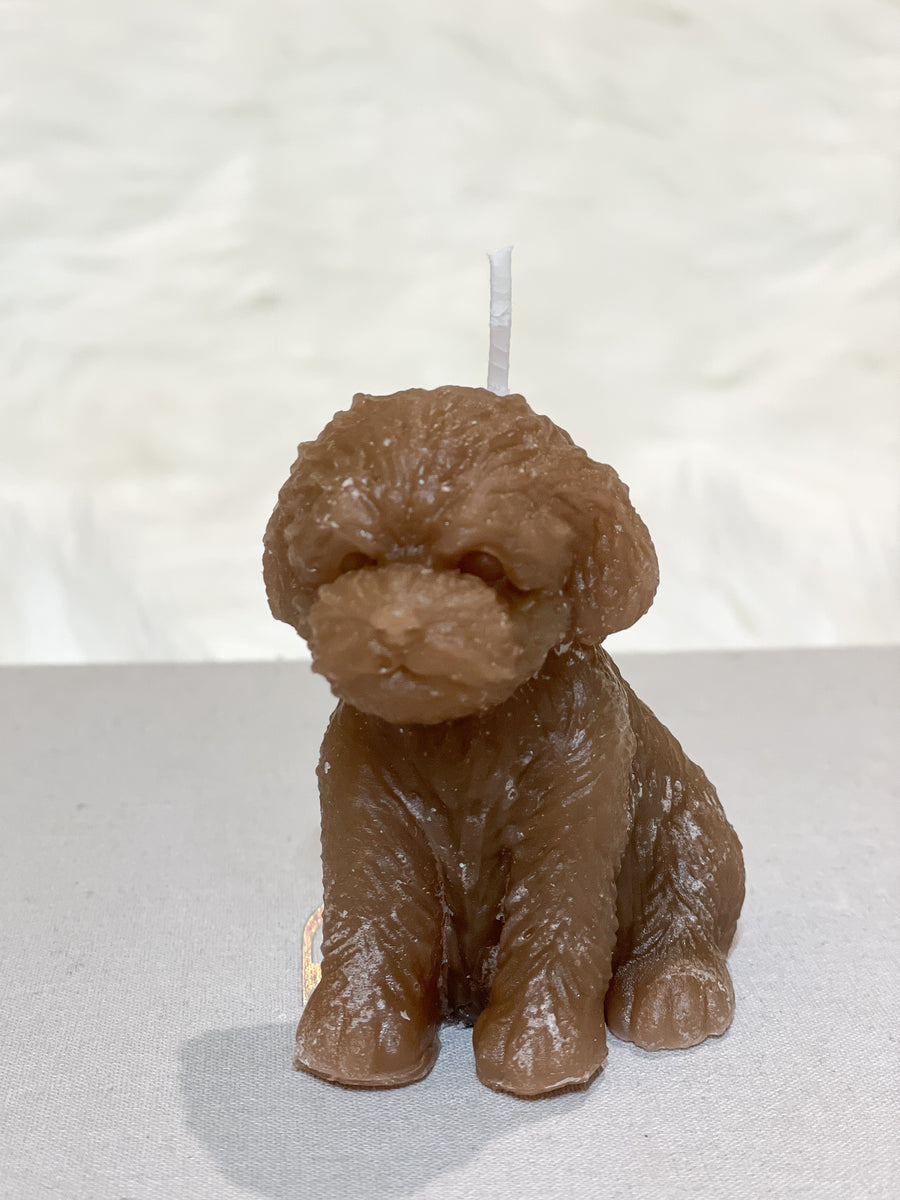 puppy dog cavapoo handmade candle gift delivered in uk